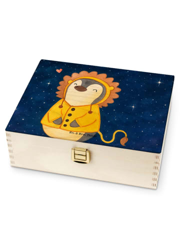 Mr. & Mrs. Panda Holz Teebox Löwe Astrologie Design ohne Spruch in Weiß
