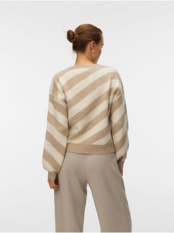 Vero Moda Strickpullover in Silver Mink