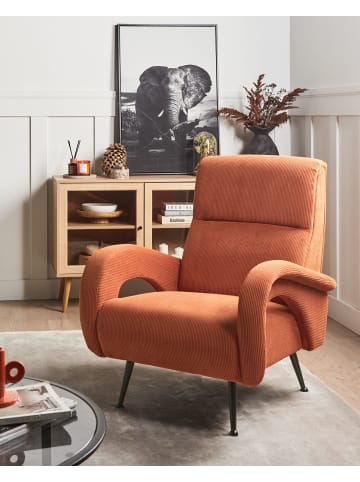 Beliani Sessel SVALOV in Orange - (W) 77 x (H) 93 x (L) 75 cm