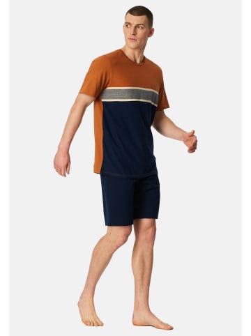 Schiesser Schlafanzug Casual Nightwear in Admiral