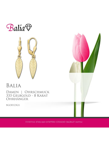 BALIA Gold 333 Damen Ohrhänger Feder Ohrringschmuck ca. 3,1cm