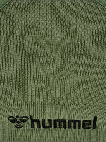 Hummel Hummel T-Shirt Hmlmt Yoga Damen Atmungsaktiv Dehnbarem Feuchtigkeitsabsorbierenden Nahtlosen in DEEP LICHEN GREEN