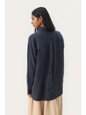 PART TWO Langarm - Hemd NuvinPW Oversize fit in After Midnight