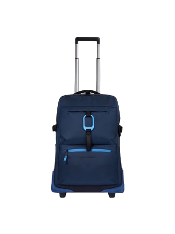 Piquadro Corner 2.0 4 Rollen Kabinentrolley 55 cm in blue