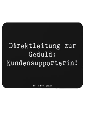 Mr. & Mrs. Panda Mousepad Spruch Kundensupporterin Geduld mit Sp... in Schwarz