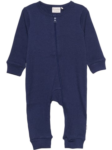 Minymo Outdoor Overall "Jumpsuit LS Rib" in Blau