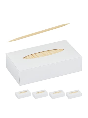 relaxdays 10000 x Zahnstocher in Natur