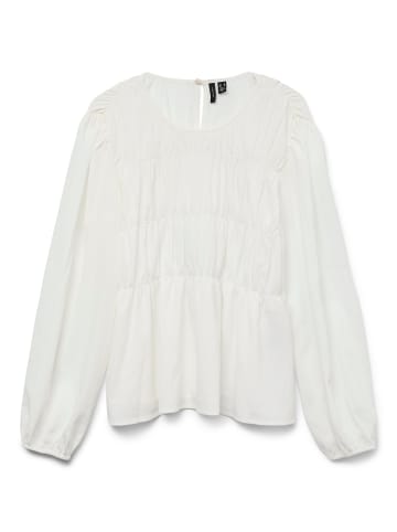 Vero Moda Gesmoktes Top in Cloud Dancer
