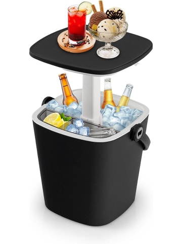 COSTWAY 3-in-1 Kühltisch Cool Bar in Schwarz