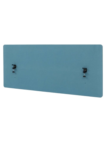 MCW Akustik-Tischtrennwand G75, 60x140cm türkis