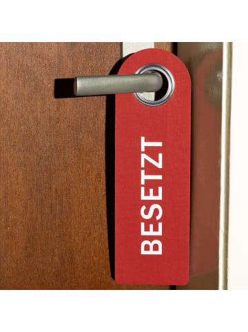 6 x Türschild "Besetzt Frei" in Rot/ Grün