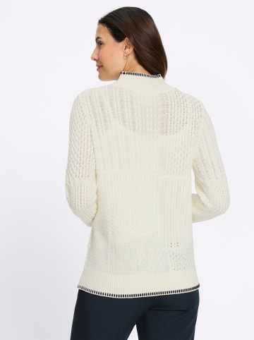 WITT WEIDEN Stehkragen-Pullover in champagner-gemustert