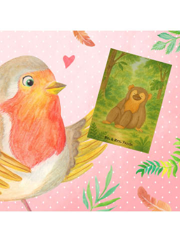 Mr. & Mrs. Panda Grußkarte Affe Design ohne Spruch in Weiß