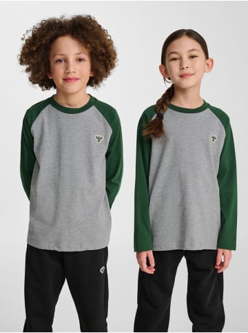 Hummel T-Shirt Hmljr Raglan Kinder in DARK GREEN