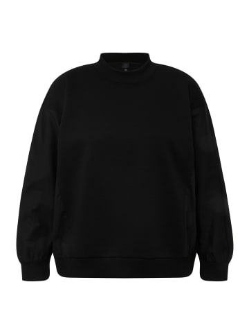 Ulla Popken Sweatshirt in schwarz