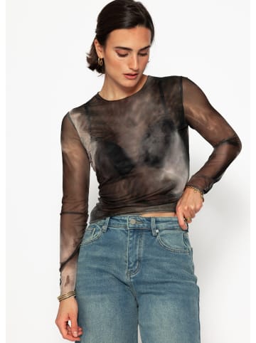 SASSYCLASSY Mesh Shirt in Dunkelgrau