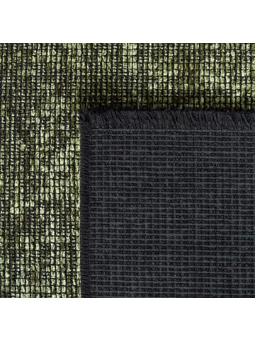 KADIMA DESIGN Teppich Kurzflor Unicolor Chenille Baumwolle Innen in Grün