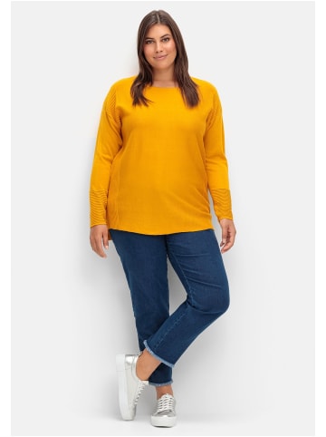 sheego Pullover in curry