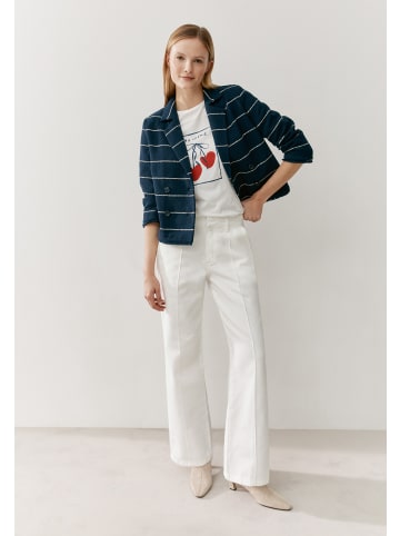 More & More sportiver 3/4 Arm-Kurzblazer, gestreift in stripes