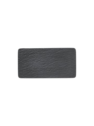 Villeroy & Boch 2-tlg. Servierplatten Manufacture Rock in Schwarz – in schwarz