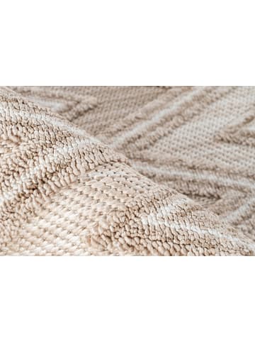 Kayoom Kurzflor Teppich Sarai 225 in beige - rechteckig