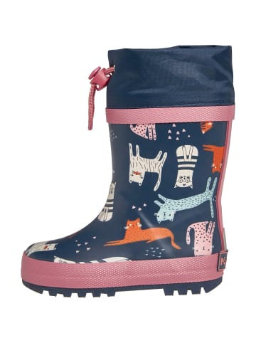Playshoes Gummistiefel Katzen allover in marine