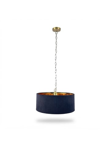 relaxdays Hängelampe in Schwarz/ Bronze - (H)180 x Ø 40 cm