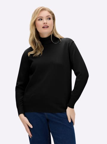 WITT WEIDEN Rollkragenpullover in schwarz