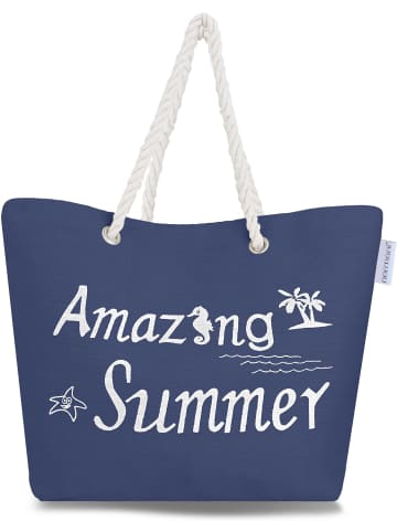 normani Bequeme Sommer-Umhängetasche, Strandtasche in Amazing Summer Blue