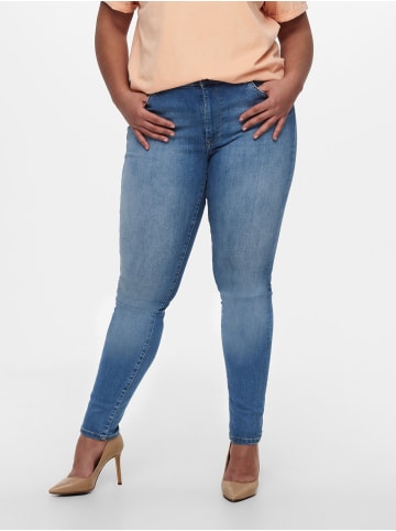 ONLY Carmakoma Curvy Skinny Jeans Plus Size Stretch Denim Hose CARMAYA in Hellblau