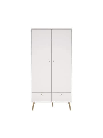 ebuy24 Kleiderschrank Bodo Weiß 99 x 59 cm