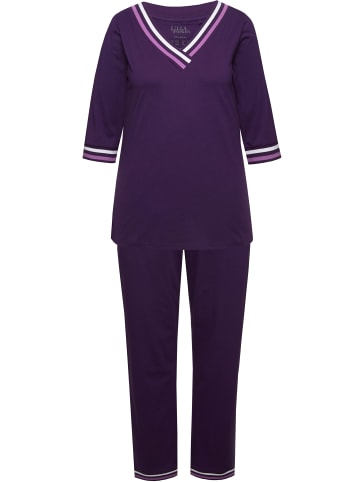 Ulla Popken Pyjama in aubergine