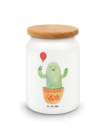 Mr. & Mrs. Panda Kaffeedose Kaktus Luftballon ohne Spruch in Weiß