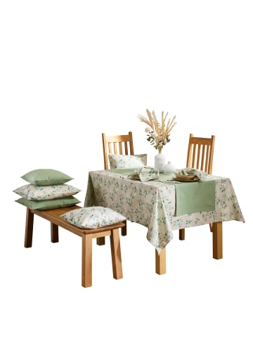 REDBEST Baumwolle Tischdecke in salbei