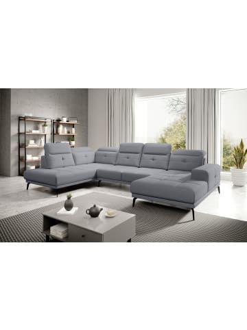 MF Design Brita Recamiere Links in Grau -  (L) 205 x (B) 350 x (H) 107 cm