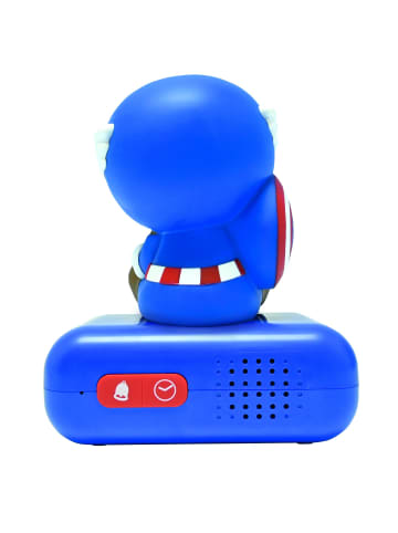 LEXIBOOK® Captain America 3D-Nachtlicht-Wecker mit Soundeffekten