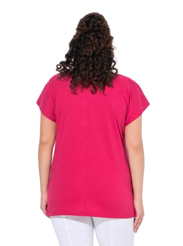 Ulla Popken Shirt in dunkle himbeere