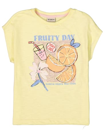 Garcia T-Shirt Fruity Day in soft lemon