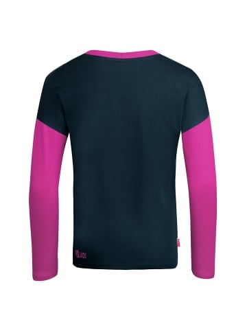 Trollkids Longsleeve "Preikestolen" in Marineblau/Beere