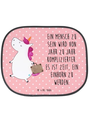 Mr. & Mrs. Panda Sonnenschutz mit Saugnäpfen Einhorn Koffer mit ... in Rot Pastell