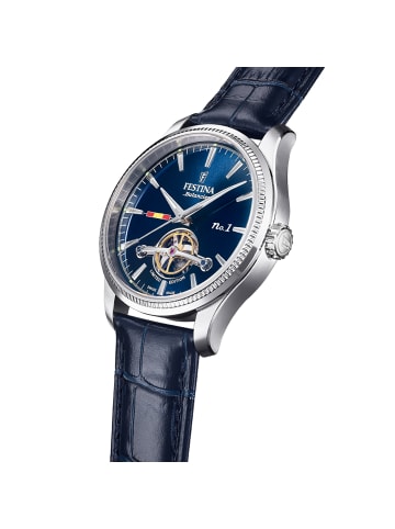 Festina Analog-Armbanduhr Festina Swiss Made Blau groß (ca. 41,5mm)