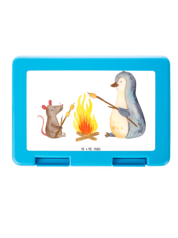 Mr. & Mrs. Panda Lunchbox Pinguin Lagerfeuer ohne Spruch in Weiß