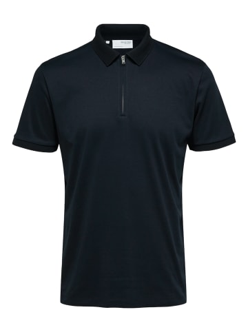 SELECTED HOMME Poloshirt 'Fave' in dunkelblau