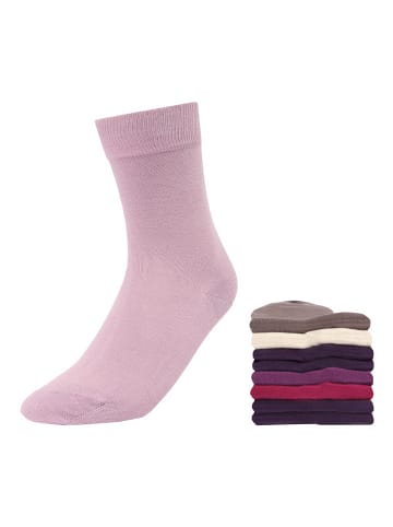 H.I.S Freizeitsocken in 2x taupe, 2x beige, jeans, lila, altrosa