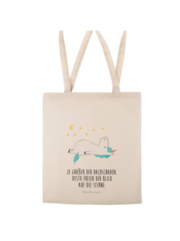Mr. & Mrs. Panda Shopper Einhorn Sternenhimmel mit Spruch in Creme