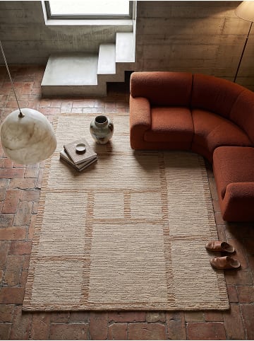 KADIMA DESIGN Teppich Wolle für Fußbodenheizung GANNEL modern Wohnzimmer in Natur