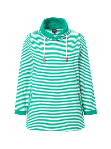 Ulla Popken Sweatshirt in moosgrün