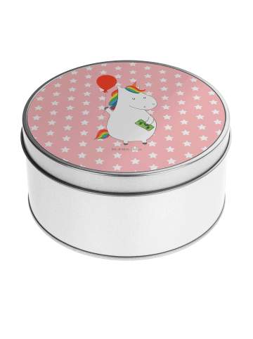 Mr. & Mrs. Panda Aufbewahrungsbox Einhorn Luftballon ohne Spruch in Rot Pastell