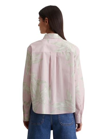 Marc O'Polo Print-Bluse relaxed cropped in Light Pink