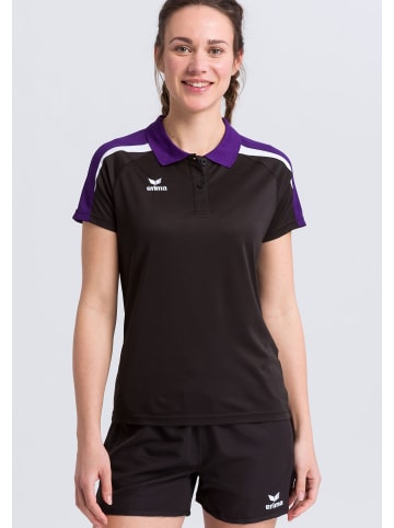 erima Liga 2.0 Poloshirt in schwarz/violet/weiss